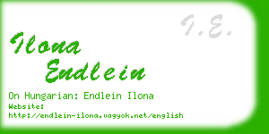 ilona endlein business card